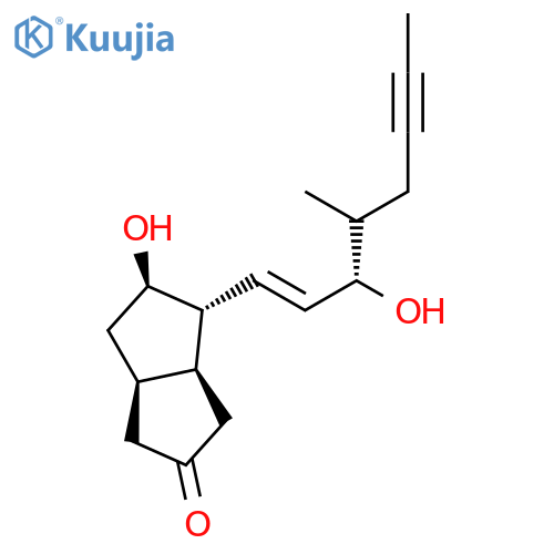(3aS,4R,5R,6aR)-5-hydroxy-4-((3S,E)-3-hydroxy-4-methyloct-1-en-6-ynyl)hexahydropentalen-2(1H)-one structure