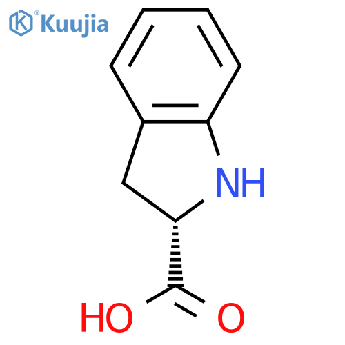 (2S)-2,3-dihydro-1H-indole-2-carboxylic acid structure