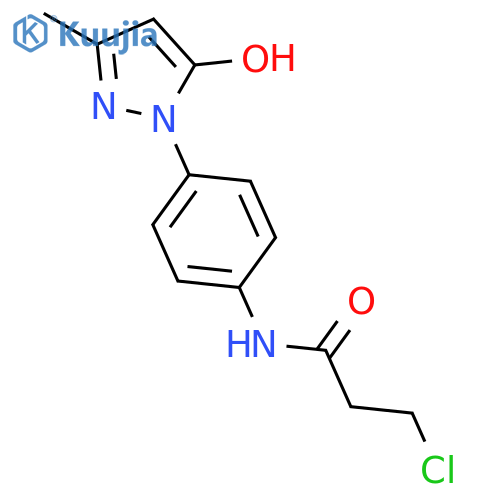 Propanamide,3-chloro-N-[4-(5-hydroxy-3-methyl-1H-pyrazol-1-yl)phenyl]- structure