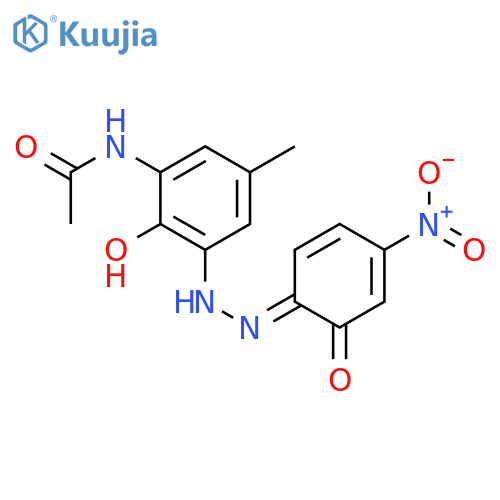 N-[2-hydroxy-3-[(2-hydroxy-4-nitrophenyl)azo]-5-methylphenyl]acetamide structure