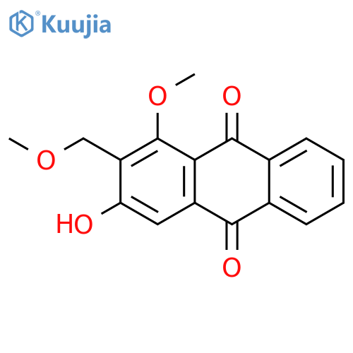 9,10-Anthracenedione, 3-hydroxy-1-methoxy-2-(methoxymethyl)- structure