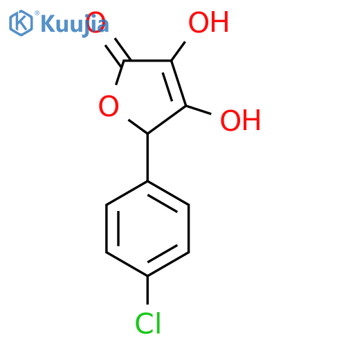 2(5H)-Furanone, 5-(4-chlorophenyl)-3,4-dihydroxy- structure