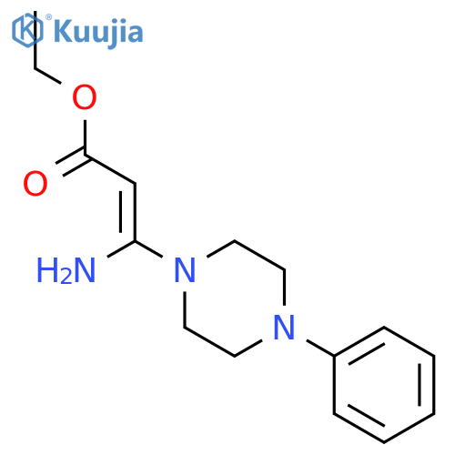 2-Propenoic acid,3-amino-3-(4-phenyl-1-piperazinyl)-, ethyl ester structure