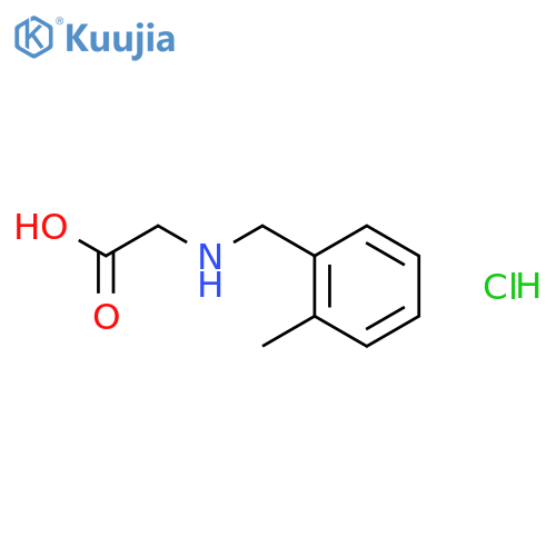 2-{(2-methylphenyl)methylamino}acetic Acid hydrochloride structure