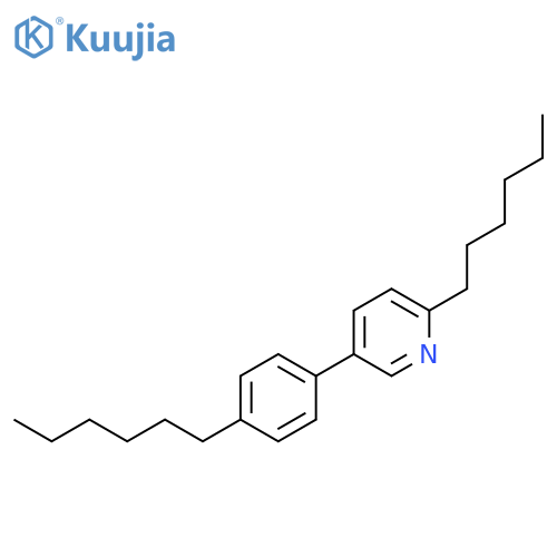 Pyridine, 2-hexyl-5-(4-hexylphenyl)- structure