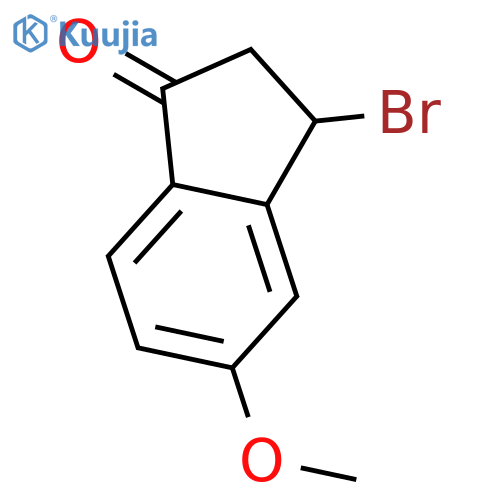 3-Bromo-5-methoxy-2,3-dihydro-1H-inden-1-one structure