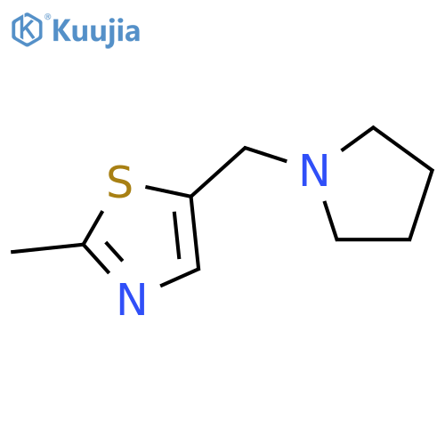 Thiazole, 2-methyl-5-(1-pyrrolidinylmethyl)- structure