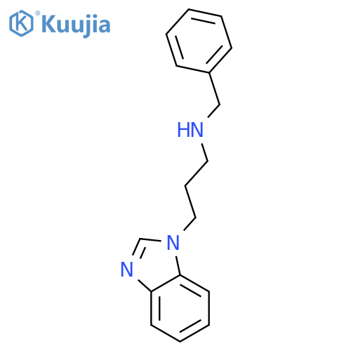 3-(1H-Benzimidazol-1-yl)-N-benzylpropan-1-amine structure
