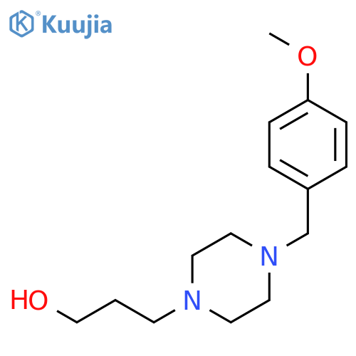 1-Piperazinepropanol, 4-[(4-methoxyphenyl)methyl]- structure