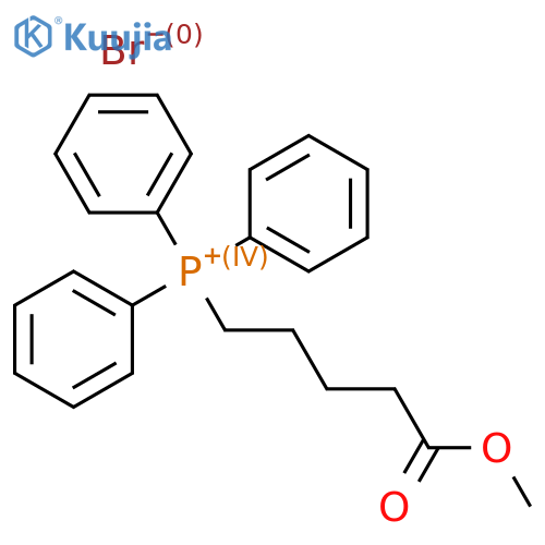 Phosphonium, (5-methoxy-5-oxopentyl)triphenyl-, bromide (1:1) (ACI) structure