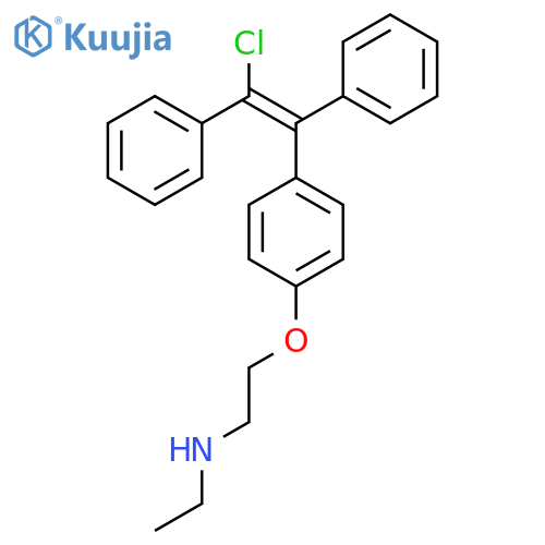 2-[4-[(E)-2-Chloro-1,2-diphenylethenyl]phenoxy]-N-ethylethanamine structure