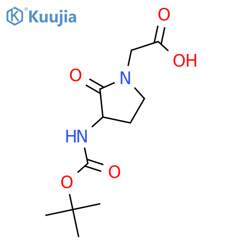 (S)-(3-N-Boc-Amino-2-Oxo-Pyrrolidin-1-Yl)-Acetic Acid structure