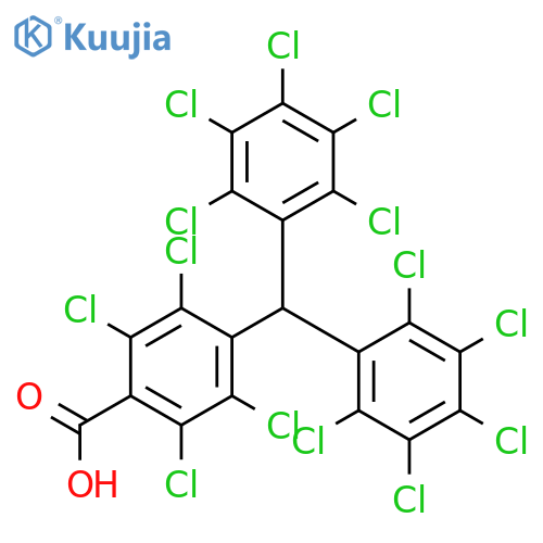 4-(bis(perchlorophenyl)methyl)-2,3,5,6-tetrachlorobenzoic acid structure