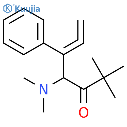 5,6-HEPTADIEN-3-ONE, 4-(DIMETHYLAMINO)-2,2-DIMETHYL-5-PHENYL- structure