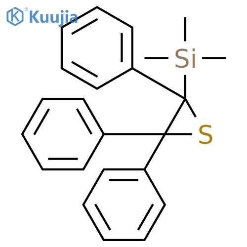 Silane, trimethyl(triphenylthiiranyl)- structure