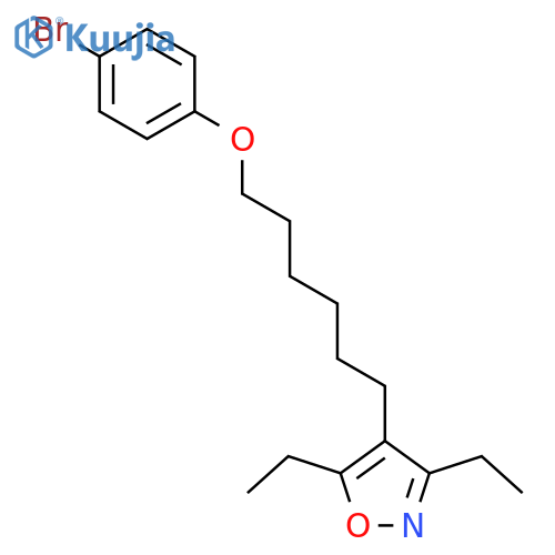 ISOXAZOLE, 4-[6-(4-BROMOPHENOXY)HEXYL]-3,5-DIETHYL- structure
