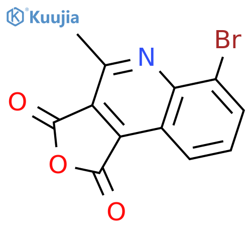 Furo[3,4-c]quinoline-1,3-dione, 6-bromo-4-methyl- structure