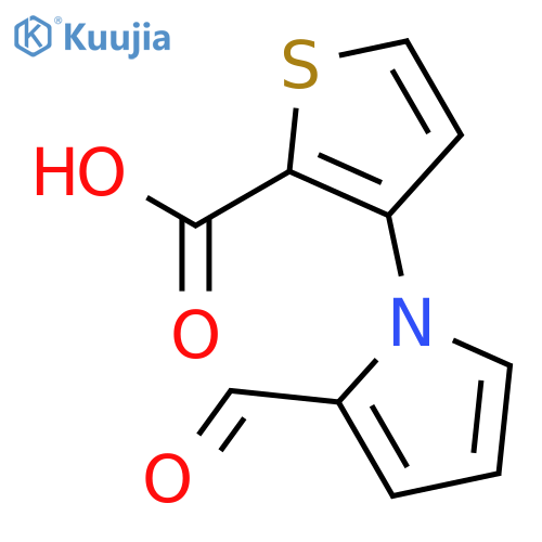 2-Thiophenecarboxylic acid, 3-(2-formyl-1H-pyrrol-1-yl)- structure