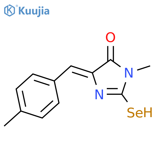 {1-methyl-4-[(4-methylphenyl)methylidene]-5-oxo-4,5-dihydro-1H-imidazol-2-yl}selanyl structure