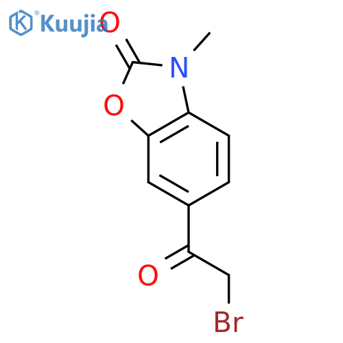 2(3H)-Benzoxazolone, 6-(bromoacetyl)-3-methyl- structure
