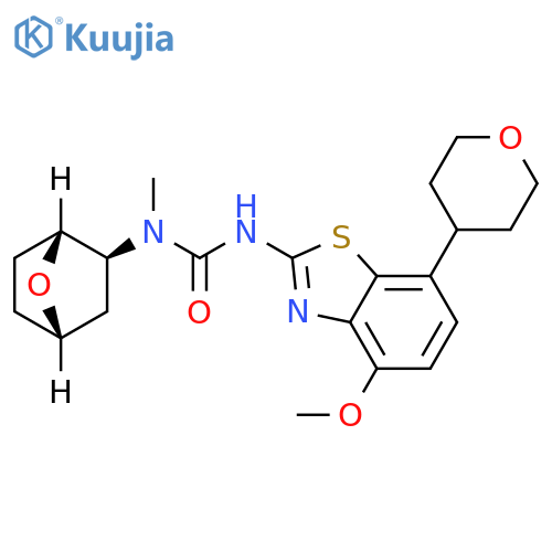 Urea,N'-[4-methoxy-7-(tetrahydro-2H-pyran-4-yl)-2-benzothiazolyl]-N-methyl-N-(1R,2S,4S)-7-oxabicyclo[2.2.1]hept-2-yl-, rel- structure