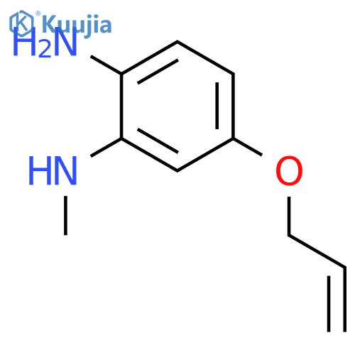1,2-Benzenediamine, N2-methyl-4-(2-propenyloxy)- structure