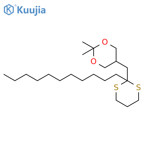 1,3-DIOXANE, 2,2-DIMETHYL-5-[(2-UNDECYL-1,3-DITHIAN-2-YL)METHYL]- structure