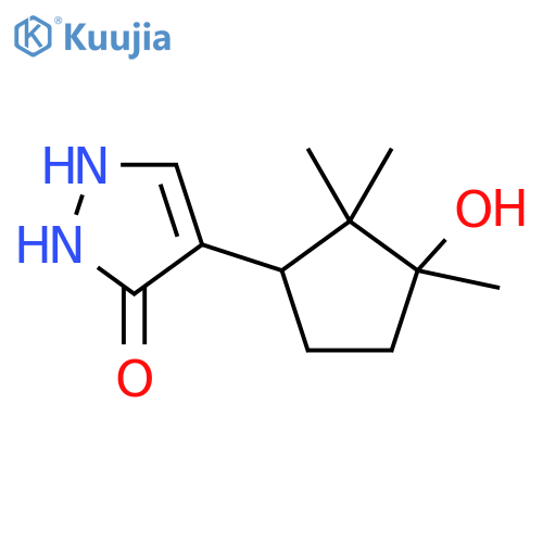 3H-Pyrazol-3-one,1,2-dihydro-4-(3-hydroxy-2,2,3-trimethylcyclopentyl)- structure
