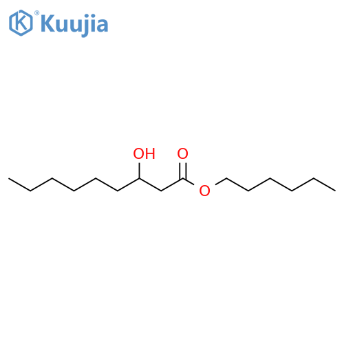 Nonanoic acid, 3-hydroxy-, hexyl ester structure