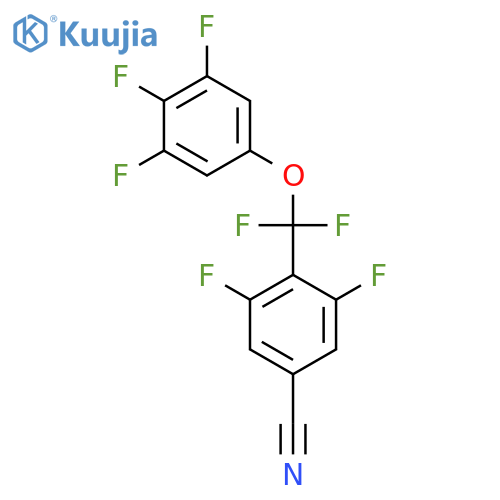 Benzonitrile, 4-[difluoro(3,4,5-trifluorophenoxy)methyl]-3,5-difluoro- structure