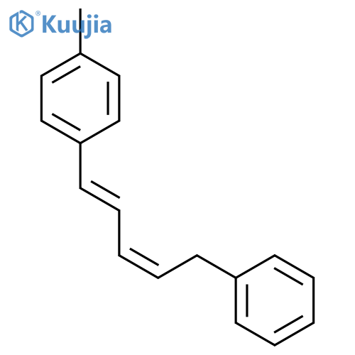 Benzene, 1-methyl-4-[(1E,3Z)-5-phenyl-1,3-pentadienyl]- structure