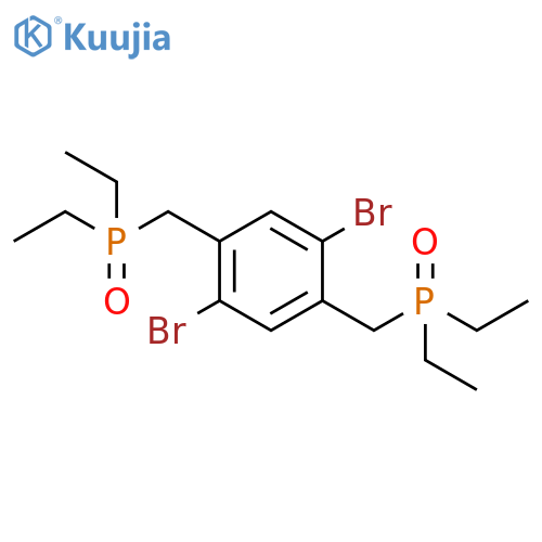 Phosphine oxide,[(2,5-dibromo-1,4-phenylene)bis(methylene)]bis[diethyl- structure