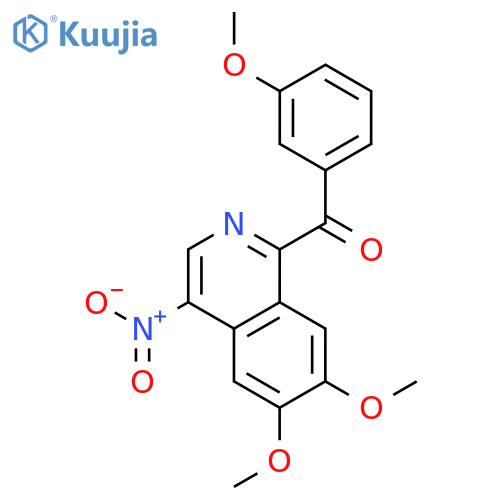 Methanone, (6,7-dimethoxy-4-nitro-1-isoquinolinyl)(3-methoxyphenyl)- structure