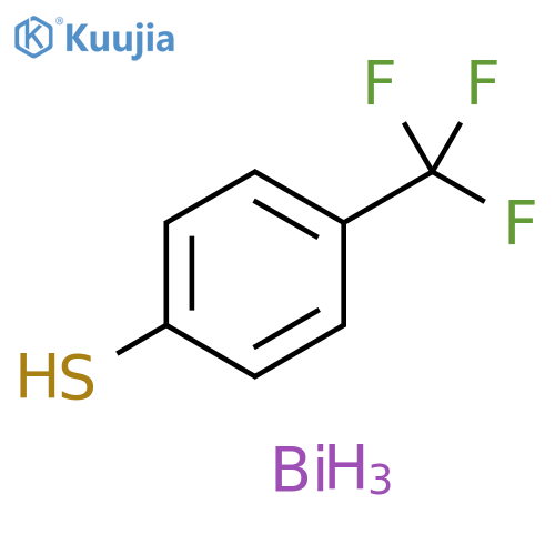 Benzenethiol, 4-(trifluoromethyl)-, bismuth(3+) salt (3:1) structure