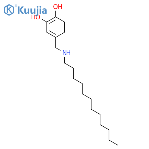 1,2-BENZENEDIOL, 4-[(DODECYLAMINO)METHYL]- structure