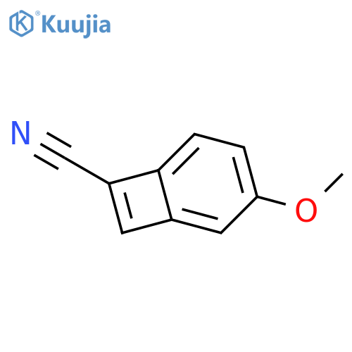 Bicyclo[4.2.0]octa-1,3,5,7-tetraene-7-carbonitrile, 3-methoxy- structure