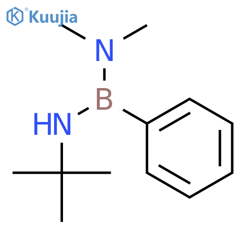 Boranediamine, N'-(1,1-dimethylethyl)-N,N-dimethyl-1-phenyl- structure