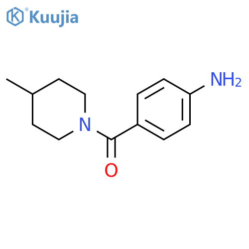 (4-Aminophenyl)(4-methylpiperidin-1-yl)methanone structure