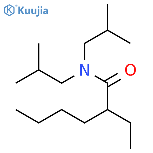 Hexanamide, 2-ethyl-N,N-bis(2-methylpropyl)- structure