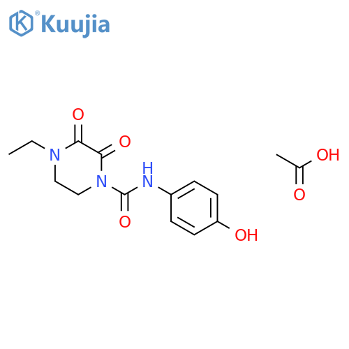 α-(4-Ethyl-2,3-dioxo-1-piperazinyl)carbonylamino-4-hydroxybenzeneacetic Acid structure