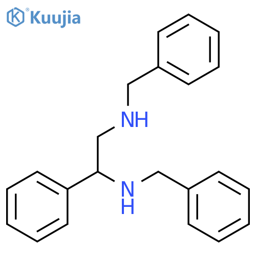 N,N'-dibenzyl-1-phenylethane-1,2-diamine structure