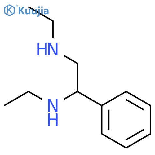 1,2-Ethanediamine, N,N'-diethyl-1-phenyl- structure