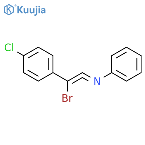 Benzenamine, N-[bromo(4-chlorophenyl)ethenylidene]- structure