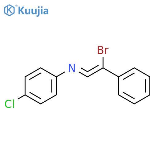 Benzenamine, N-(bromophenylethenylidene)-4-chloro- structure