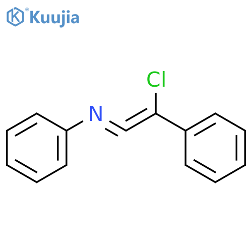 Benzenamine, N-(chlorophenylethenylidene)- structure