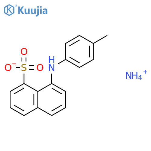 1-Naphthalenesulfonicacid, 8-[(4-methylphenyl)amino]-, ammonium salt (1:1) structure
