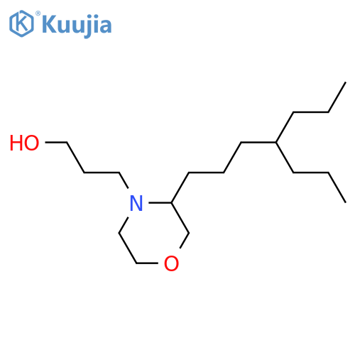 4-MORPHOLINEPROPANOL, 3-(4-PROPYLHEPTYL)- structure