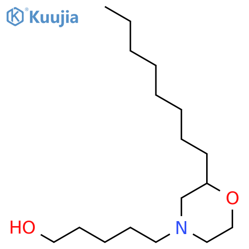 4-Morpholinepentanol, 2-octyl- structure