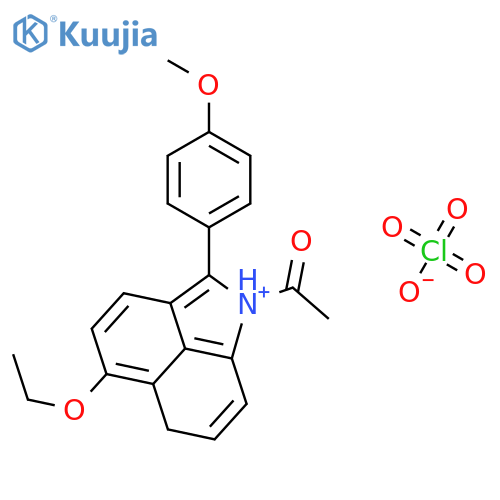 BENZ[CD]INDOLIUM, 1-ACETYL-5-ETHOXY-2-(4-METHOXYPHENYL)-, PERCHLORATE structure