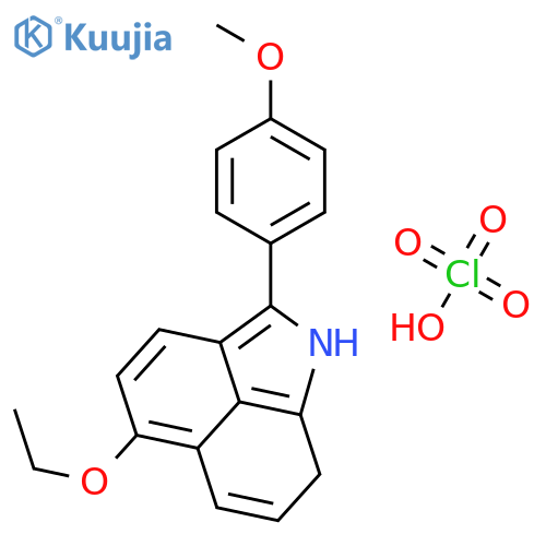 BENZ[CD]INDOLE, 5-ETHOXY-2-(4-METHOXYPHENYL)-, PERCHLORATE structure